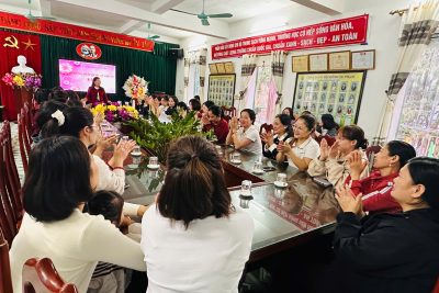 Công tác nuôi ăn bán trú tại trường MN Giao Tiến